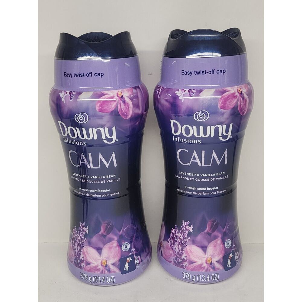Downy Infusions Calm Laundry Booster Beads Lavender Vanilla Bean 13.4oz 2 Pack